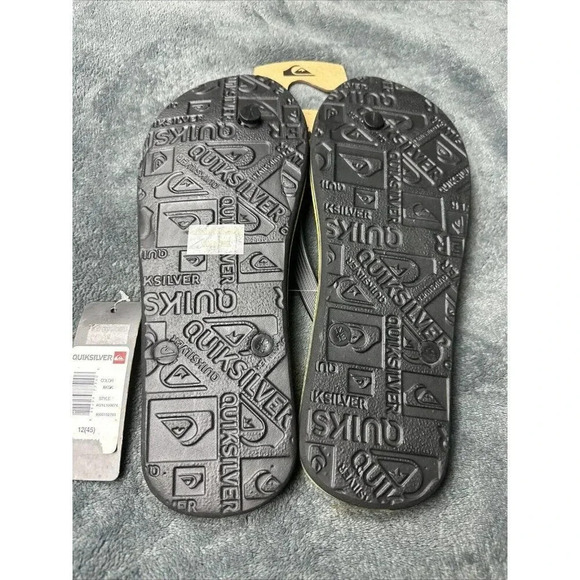 Quiksilver Men’s Molokai Sunset Flip Flop Black Sandals Size 12 - Picture 13 of 14